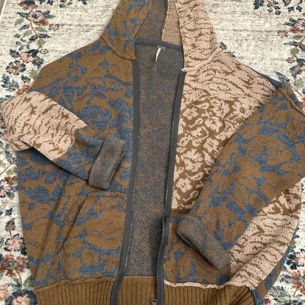 Free People Textured Knit Sweater
